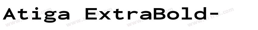 Atiga ExtraBold字体转换
